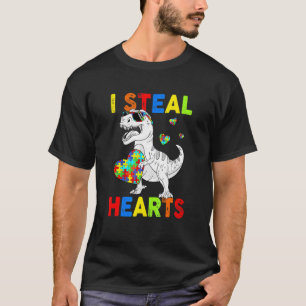 Camiseta Eu Roubo Corações, Quebra-cabeça, Autismo, Conscie