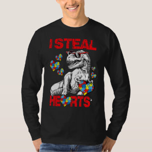 Camiseta Eu Roubo Corações, Quebra-cabeça, Autismo, Conscie