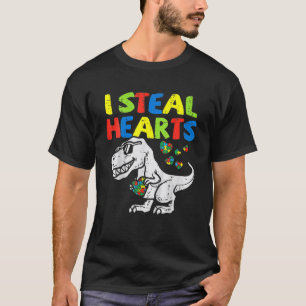 Camiseta Eu Roubo Corações, Quebra-cabeça, Autismo, Conscie