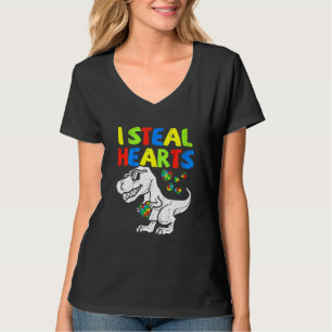 Camiseta Eu Roubo Corações, Quebra-cabeça, Autismo, Conscie