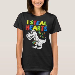 Camiseta Eu Roubo Corações, Quebra-cabeça, Autismo, Conscie