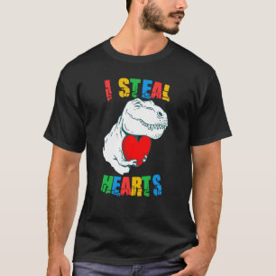 Camiseta Eu Roubo Corações Rex Conscientização do Autismo D