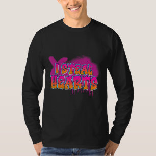 Camiseta Eu Roubo Corações Romance Amor Bonito
