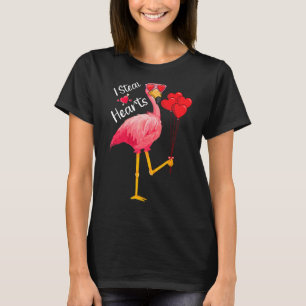 Camiseta Eu Roubo Dias de os namorados Flamingo