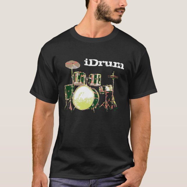 Camiseta Eu rufo, iDrum para o baterista da banda (Frente)