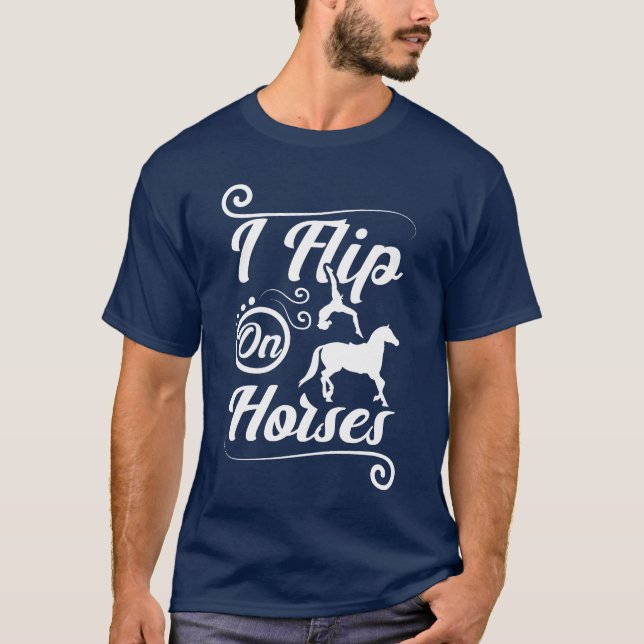 Camiseta Eu sacudir em cavalos, garoto (Frente)