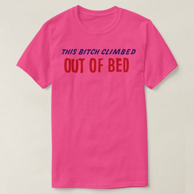 Camiseta eu saí da cama (Frente do Design)