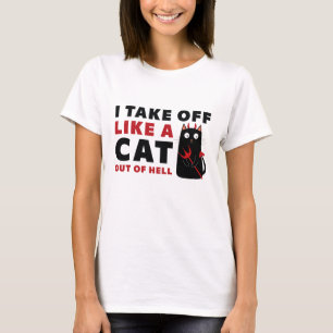 Camiseta Eu Saio Como Um Gato Do Inferno
