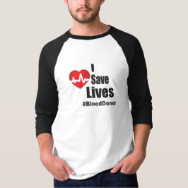 Camiseta Eu Salvar Vidas - Doador de Sangue