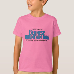 Camiseta Eu salvei um cão de montanha de Bernese (o cão