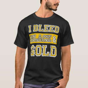Camiseta Eu sangrava o ventilador do time de esportes preto