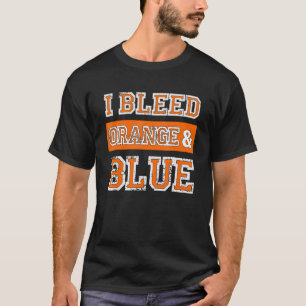 Camiseta Eu sangrei o ventilador da equipe de esportes azui