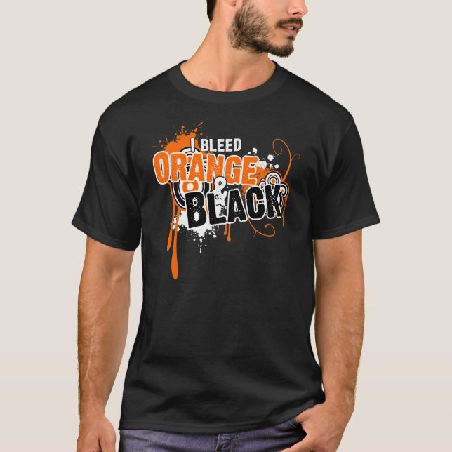 Camiseta Eu sangro a laranja e o preto (Frente)