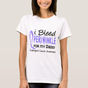 Camiseta Eu sangro a pervinca para meu cancer esofágico do