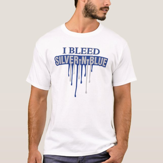 Camiseta Eu sangro a prata e o azul (Frente)