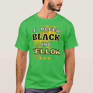 Camiseta Eu sangro futebol de pittsburgh preto e amarelo2