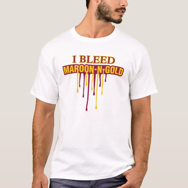 Camiseta Eu Sangro Marrom e Dourado (Frente)