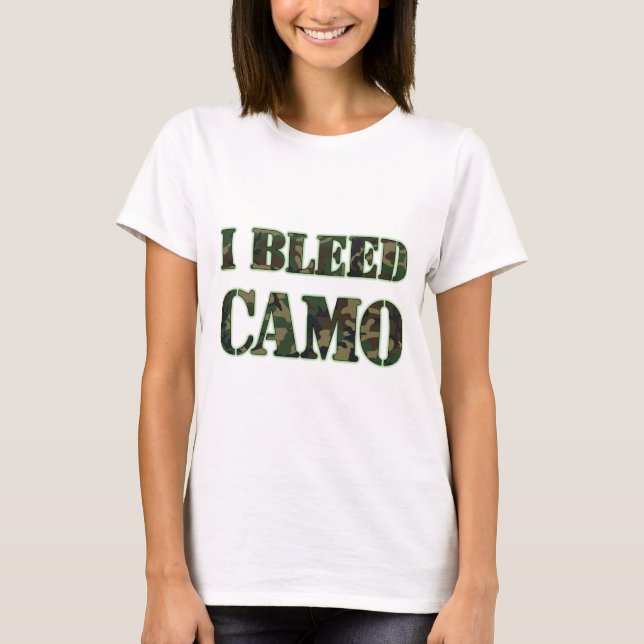 Camiseta Eu sangro o camo (Frente)