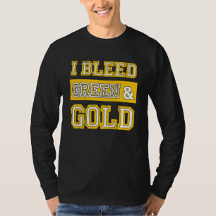 Camiseta Eu Sangro Verde e Dourado Torcedor do Time_1
