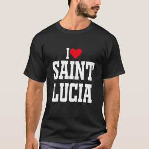 Camiseta Eu Santo Cardíaco Barthélemy Eu adoro o Santo Bart