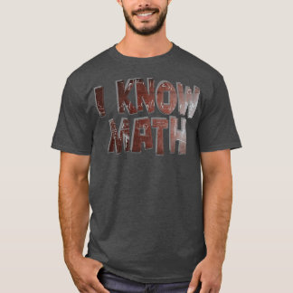 Camiseta Eu sei matemática