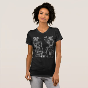 CAMISETA EU SEI O DESENHO ESQUEMÁTICO DO NAMORADO NAMORADA