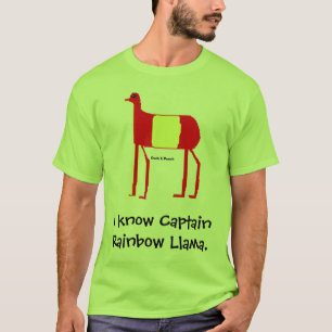 Camiseta Eu sei o lama do capitão Arco-íris
