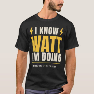 Camiseta Eu Sei o Que Estou Fazendo Piada de Eletricista Li
