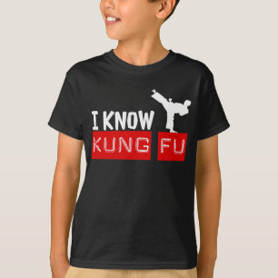 Camiseta Eu sei o T do gráfico de KUNG FU