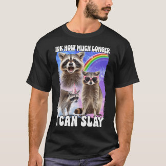 Camiseta Eu Sei Quanto Tempo Posso Jogar Raccoon
