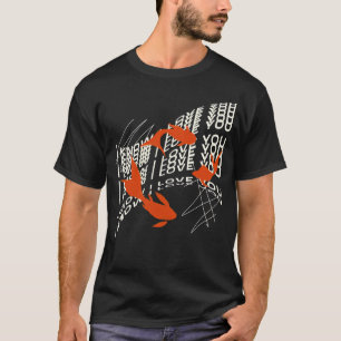 Camiseta Eu sei que amo você peixe