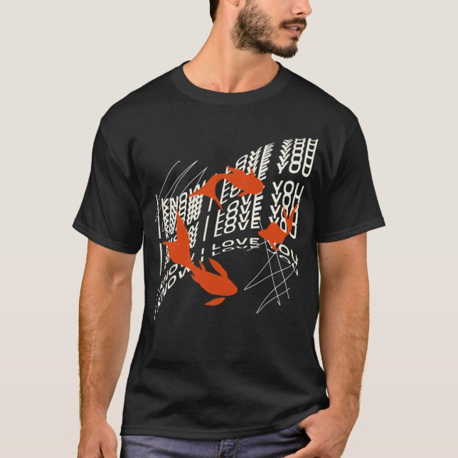 Camiseta Eu sei que amo você peixe (Frente)