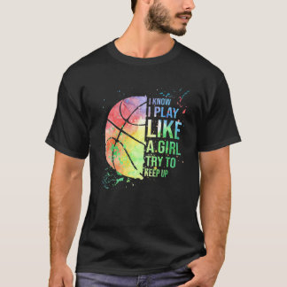 Camiseta Eu Sei Que Brinco Como Uma Garota Tentando Continu