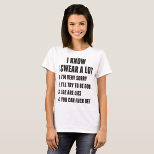 Camiseta Eu sei que eu juro a novidade rude muito engraçad