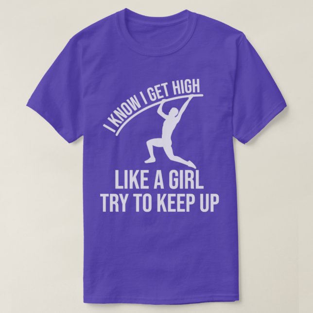 Camiseta Eu Sei Que Eu Sou Alto Como Uma Garota Engraçada P (Frente do Design)