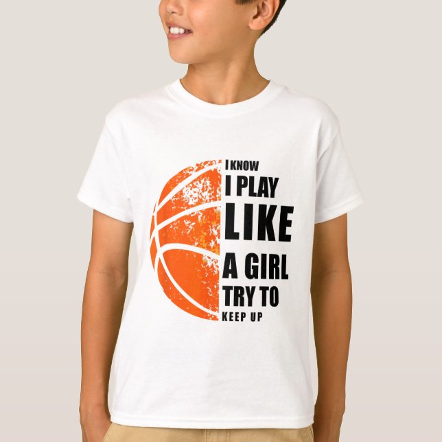 Camiseta Eu Sei Que Eu Toco Como Uma Garota Tentando Contin (Frente)