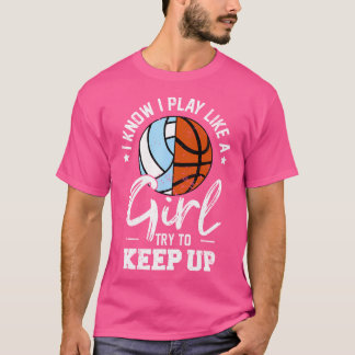 Camiseta Eu Sei Que Eu Toco Como Uma Garota Tentando Contin