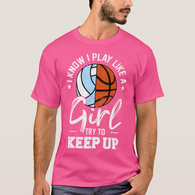 Camiseta Eu Sei Que Eu Toco Como Uma Garota Tentando Contin (Frente)