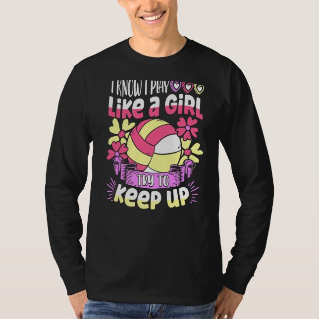 Camiseta Eu Sei Que Eu Toco Como Uma Garota Tentando Contin (Frente)