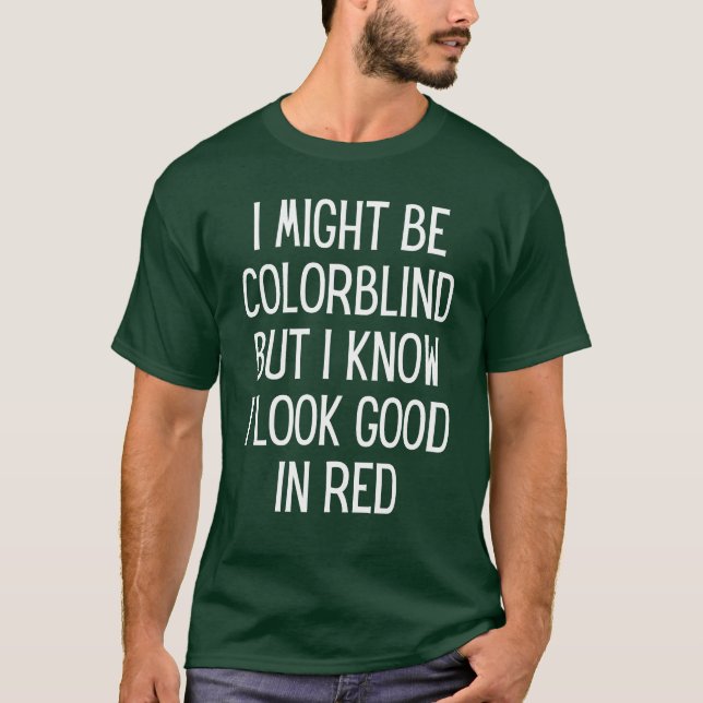Camiseta  Eu Sei Que Fico Bem de Vermelho (Frente)