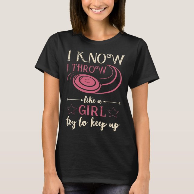 Camiseta Eu Sei Que Joguei Como Um Jogador De Golfe De Disc (Frente)