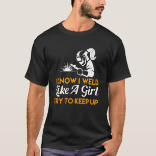 Camiseta Eu sei que me soltei como uma garota tentando mant