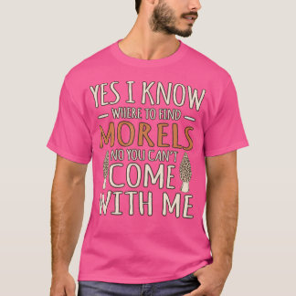 Camiseta Eu Sei Que Moréis Caçam Mushroom Hunter Mycologist