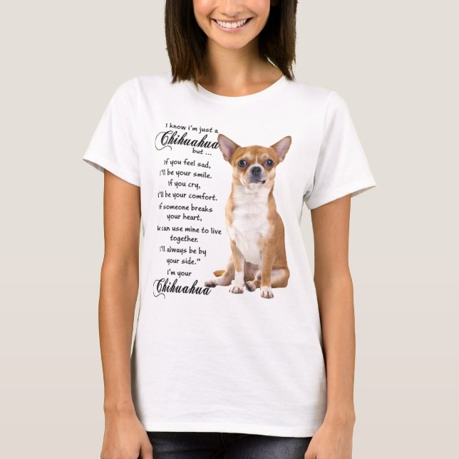 Camiseta Eu Sei Que Sou Apenas Um Chihuahua (Frente)