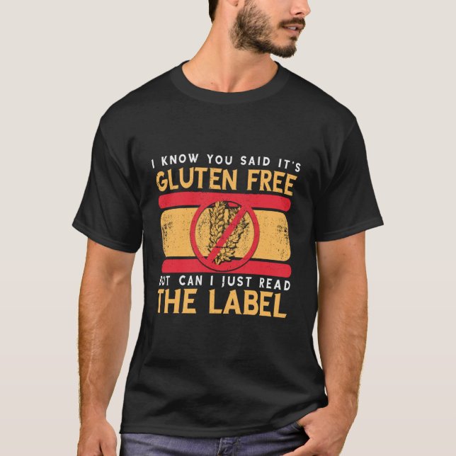Camiseta Eu sei que você disse que é comida sem glúten Comi (Frente)