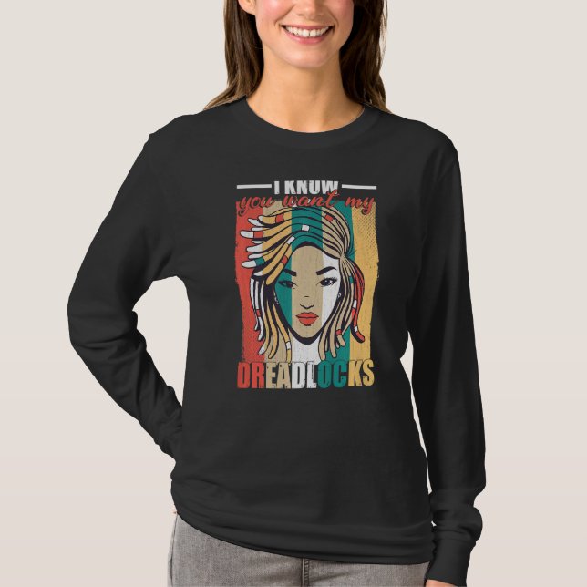 Camiseta Eu Sei Que Você Quer Minha Garota Trapalhada Afro (Frente)