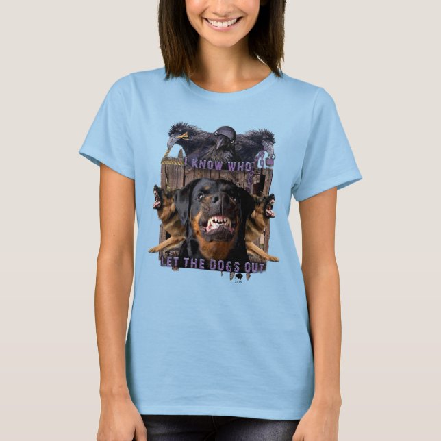 Camiseta Eu sei quem deixou os cães saírem! (Frente)