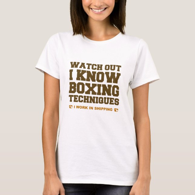 Camiseta Eu Sei Técnicas De Boxing (Frente)