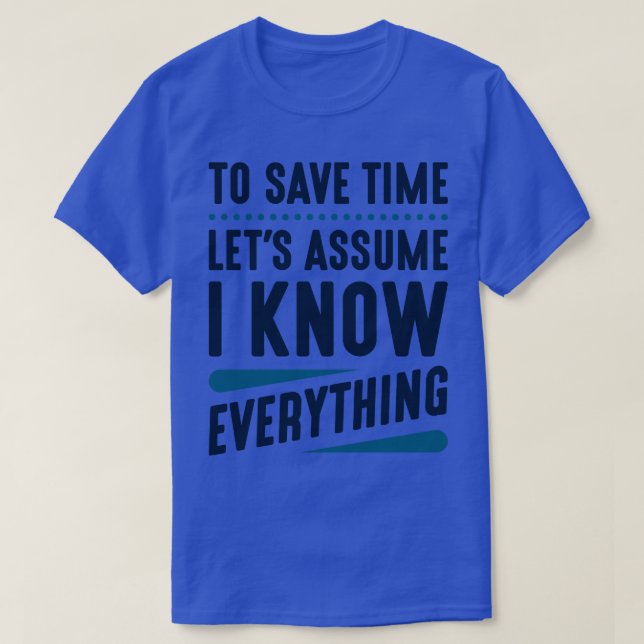 Camiseta Eu Sei Tudo 1 (Frente do Design)