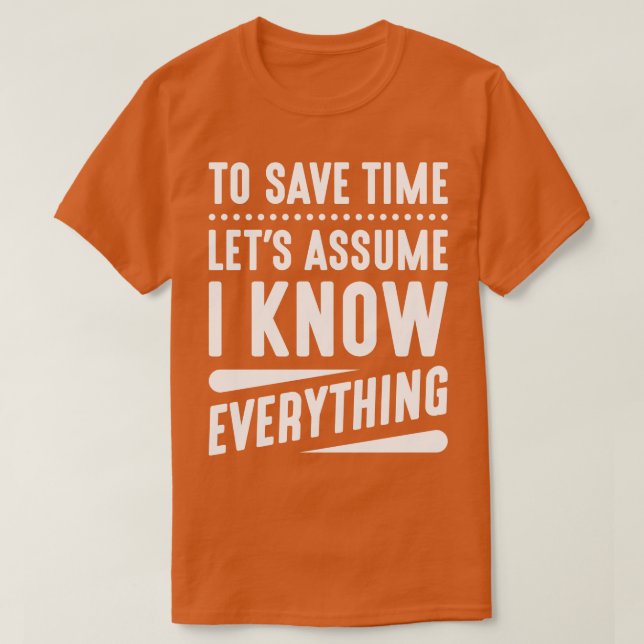 Camiseta Eu Sei Tudo 2 (Frente do Design)